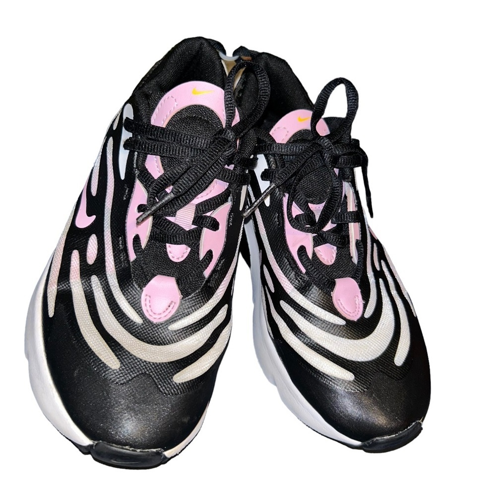 Nike air max exosense girls black / pink sneakers youth size 2 2Y - Picture 3 of 5